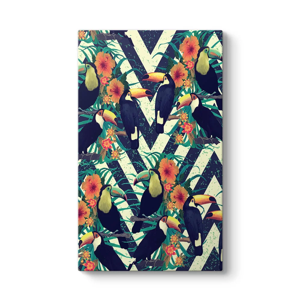 Afrika Papağan Motif Tablosu - Model 35